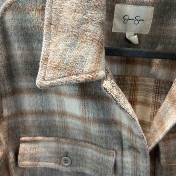 Jessica Simpson Long Flannel Jacket - Picture 2 of 4